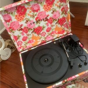 Crosley Floral Print Record Player